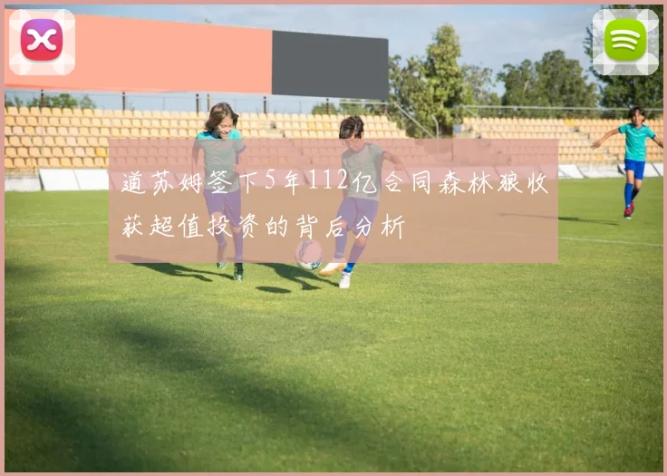 道苏姆签下5年112亿合同森林狼收获超值投资的背后分析